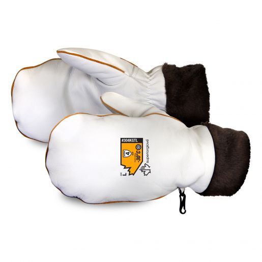 304KGTL Superior Glove® Endura® Kevlar®-Lined Thinsulate Goat-Grain Winter Mitts